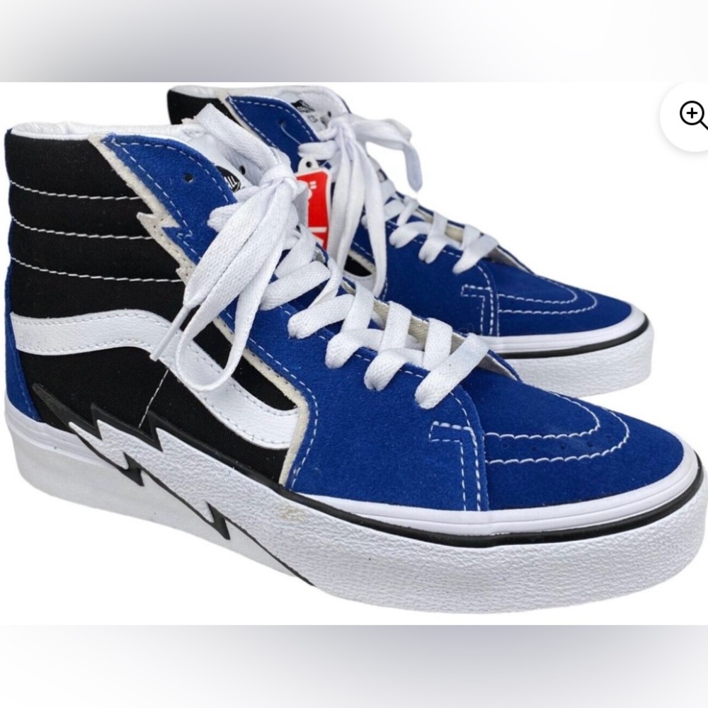 EUC Unisex Vans SK8-Hi Bolt in Blue/Black Suede | Size 39M